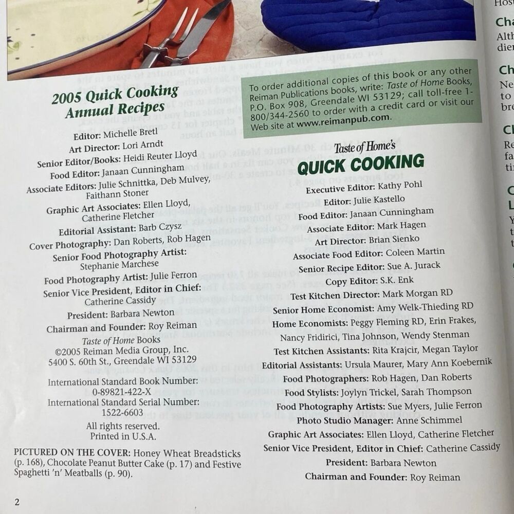 Taste of Home's 2005 Quick Cooking Annual Recipes - Picture 3 of 16